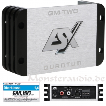 ESX Quantum QM-TWOv2 Mini 2-Kanal Verstärker digital Endstufe QM TWO v2